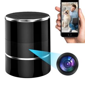 Black Wireless Bluetooth Speaker with Camera